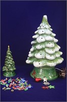2 Ceramic Christmas Tree