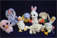 TY Beanie Bears - Ducks and Rabbits -  8 Total