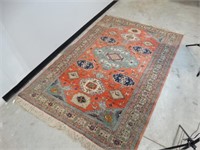 Large Vintage Room Size Persian Style Area Rug.