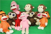 Asst TY Beanie Babies - Monkey Lot - 9 Total