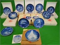 Bing & Grondahl Copenhagen Porcelain 11- Plates