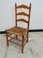 Ladder back Rush Bottom Early american Side Chair