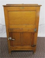 Antique ice chest 26.25 X 17.75 X 44.5"H