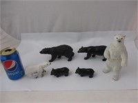 Lot de figurines d'ours