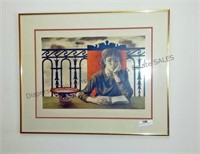 Framed Art / Girl Reading