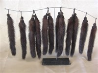 Mink Tails w/Button Loops