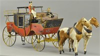 FRENCH OVERSIZED HORSE DRAWN CARRIAGE