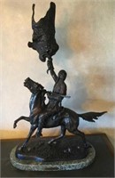 Buffalo Signal by Frederic Remington Bronze