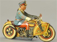MARX ROLLOVER POLICE MOTORCYCLE