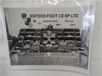 OXFORD FRUIT CO-OP LTD. BLACK  & WHITE PHOTOGRAPH