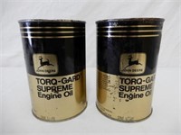 LOT OF 2 JOHN DEERE TORQ-GARD SUPREME ENGINE OIL