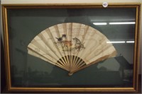 Vintage Framed Chinese Folding Fan