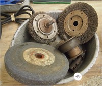 Grinding Wheel & 2 Wire Brush Wheel