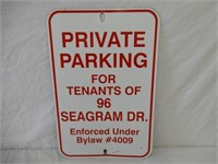 PRIVATE PARKING FOR TENANTS OF 96 SEAGRAM DR. S/S