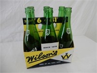 WILSON'S CARDBOARD 6 PACK WITH 12 OZ. GLASS