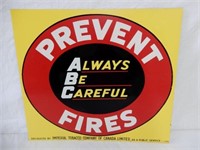 PREVENT FIRES SST SIGN - IMPERIAL TOBACCO COMPANY