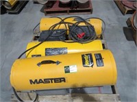 (qty - 3) Master Propane Forced Air Heaters-