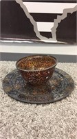 MOSAIC LOT PLATE AND BOWL