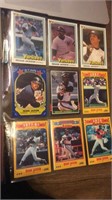 Reggie Jackson nine card baseball card Lot 1981