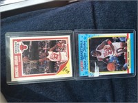 Michael Jordan 1988-89 Sticker and 1989-90 Fleer