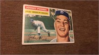 Johnny Podres 1956 topps and vintage baseball card