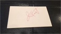 Jim Katt autograph index card