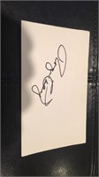 Roger Craig autograph index card