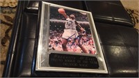 Shaquille O'Neal autographed plaque rookie year