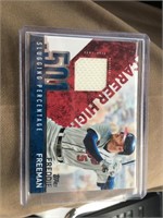 Freddie Freeman Topps Jersey card