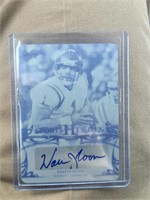 Warren Moon 2013 leaf sports heroes plate auto