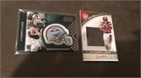 Connor cook 2016 score helmet patch with Cardinal