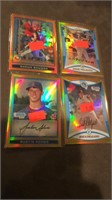 Bowman Chrome Gold and Orange rate SP baseball