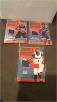 2016-17 NBA Hoops rise and Shine lot of 3 jersey