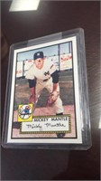 Mickey Mantle tops baseball card