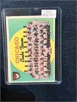 Chicago Cubs Team Card 1958