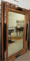 Antiqued and Ebonized Large Mirror