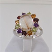Natural Mixed Gemstone Ring