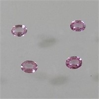 Natural 4pc Pink Sapphire Gemstone Lot