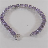 Natural Amethyst Gemstone Bracelet