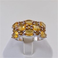 Natural Citrine Gemstone Ring