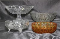 Four Glass Bowls