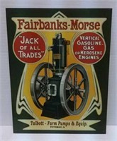 Fairbanks Morse metal sign