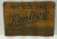 Renfrew cream separator sign