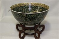 Large Chinese Bowl on Stand