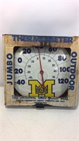 Vintage outdoor U of M thermometer