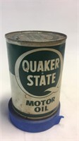 Vintage Quaker State motor oil tin
