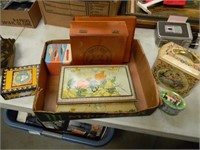 VINTAGE TINS AND CIGAR BOXES