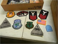 MILITARY PINS, PATCHES, AIRPLANE BOOKS & BASEBALL