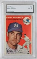 1954 Topps Eddie Robinson Graded Baseball Card