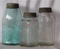3 pcs. Antique & Vintage Ball Canning Jars